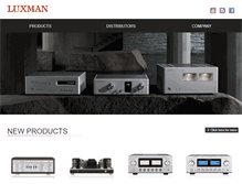 Tablet Screenshot of luxman.com